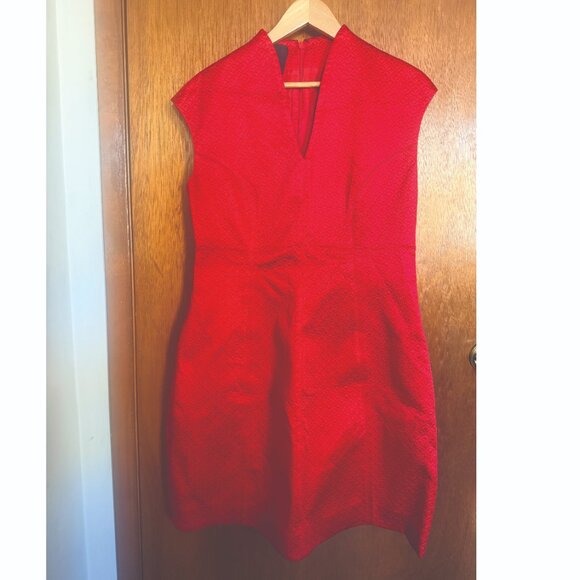 Brand New Size 14 Carlisle Venetian Red Dress. NEW. fully lined 2 pockets